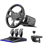 PXN-V99 Racing wheel, 3nm force feedback gaming Racing wheel, 270/900° Dismantle, with Hall magne...