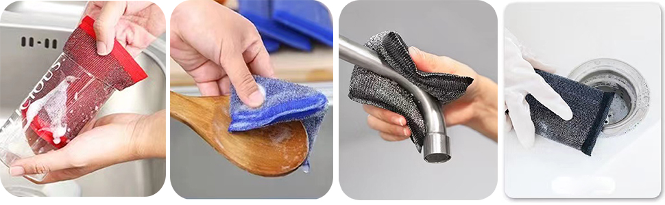 kitchen scrubbers dish sponges