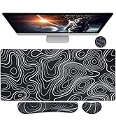 Bloss Large Gaming Mouse Pad XL Desk Mat, 4-in-1 Mouse Pad with Wrist Rest, Large Desk Pad, Keybo...