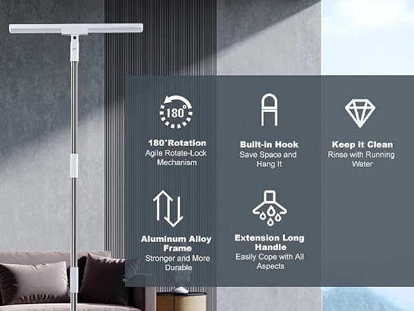 The 4-stage extension poles is sturdy enough and light weight.