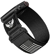 Rugged Nylon- Compatible with Apple Watch Ultra 3/ Ultra 2 Band 49mm Men,Tactical Soft Woven Star...
