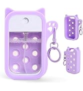 COMFYTOUCH Silicone Case for Touchland Hand Sanitizer Bottles (1 FL OZ/30mL) - Cat Design Protect...