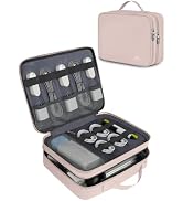 MATEIN Travel Cord Organizer for Women, Large Tech Storage Bag, Soft Pink | Water Resistant, Elec...