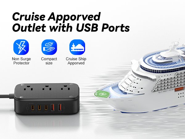 Cruise Apporved Outlet with USB Ports