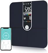 Smart Scale with BMI Body Fat Muscle Mass Digital Bathroom Weight Scale with Accurate 17 Core Bod...