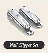 Fox Medical Equipment Professional Nail Clippers Set – Stainless Steel Fingernail &amp; Toenail Clipp...