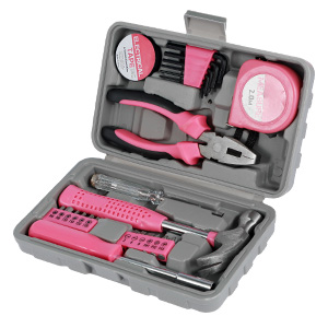 pink tool set