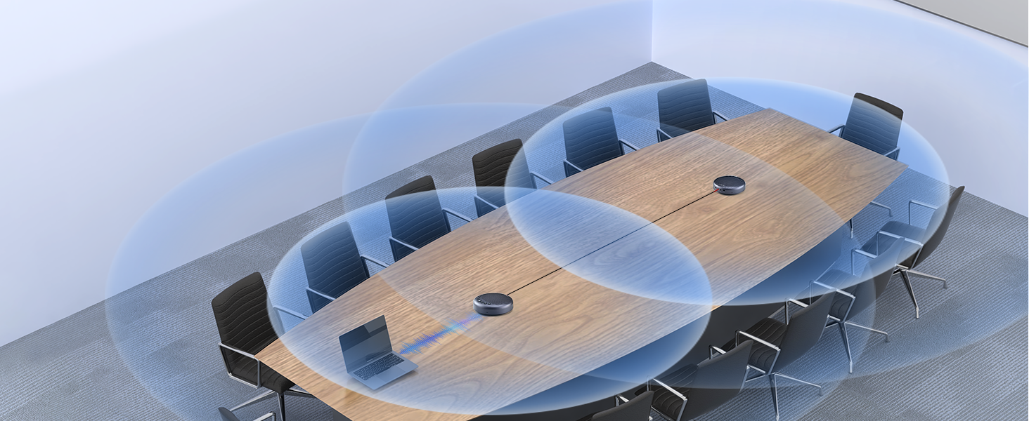 Daisy Chain of Luna Plus bluetooth conference speaker