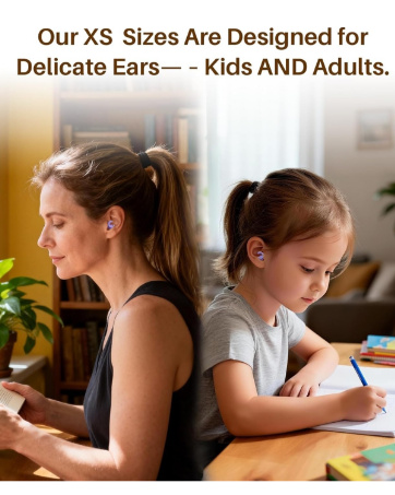 Our XS Sizes Are Designed for Delicate Ears--Kids AND Adults.