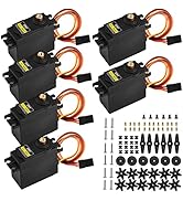 Aideepen [6-Pack] MG996R Metal Gear High Speed Torque Digital Servo Motor for JR RC Helicopter Ca...