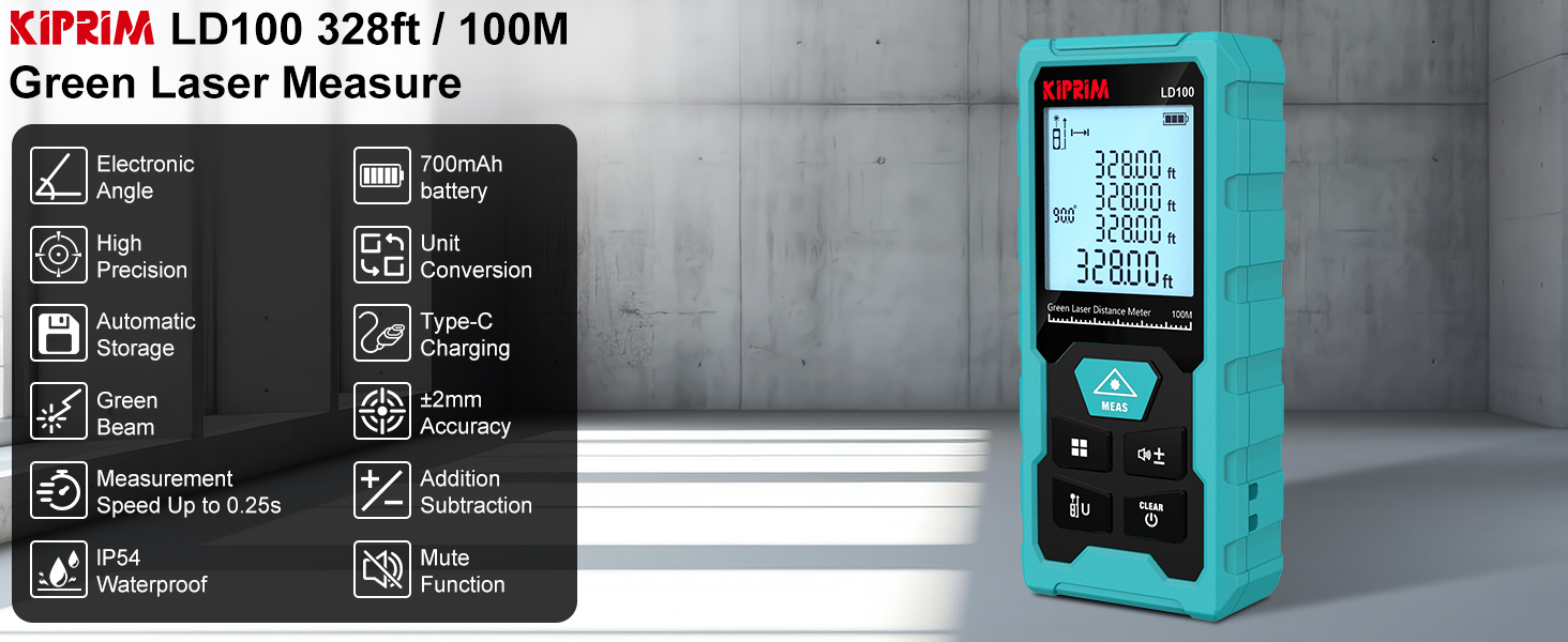 Green Laser Distance Meter