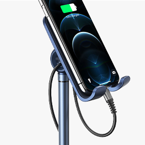 chargable phone stand for desk metal