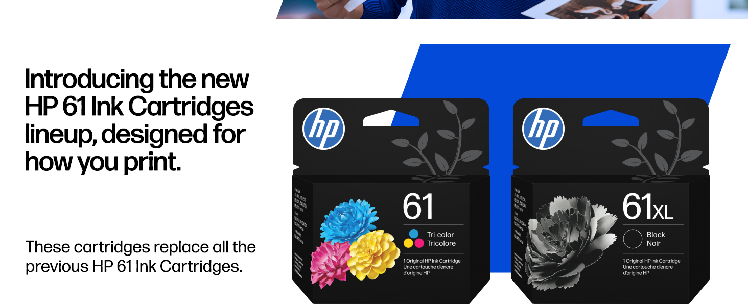original hp 61 tri-color standard ink cartridge