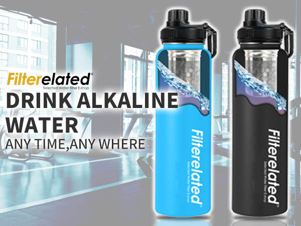 Stainless steel alkali water bottle