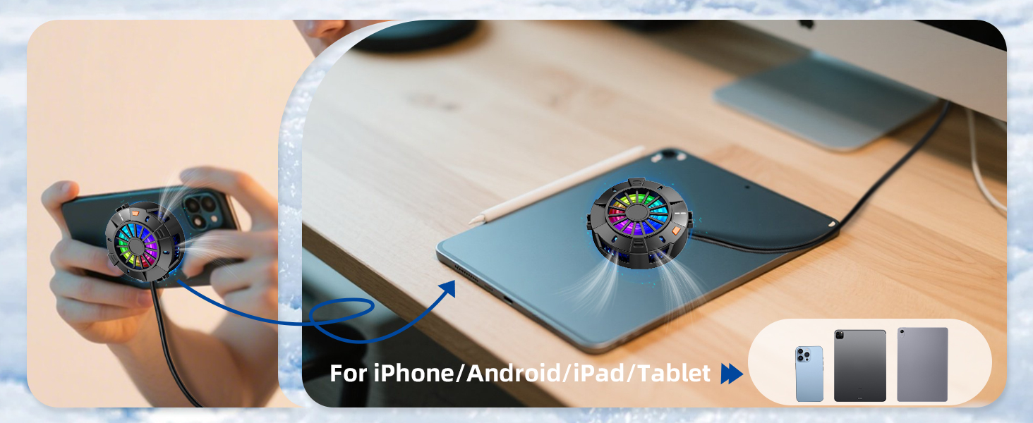 2-in-1 Magnetic & Clip-On Phone Cooler