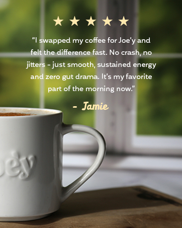 mushroom coffee latte iced coffee healthy coffee low caffeine decaf joey coffee alternative