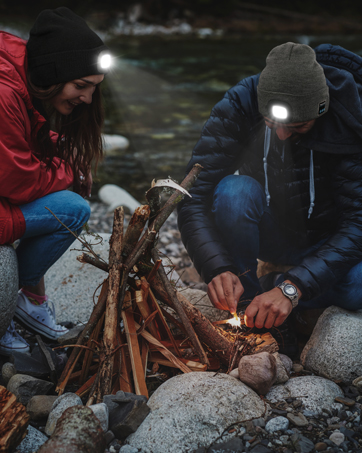 bluetooth beanie with light suitable for camping fishing hunting