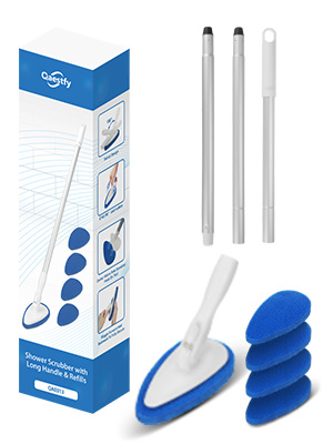 What&amp;amp;#39;s in this box? Aluminum rods x 3, scrubber head x 1, scrubber refill x 4