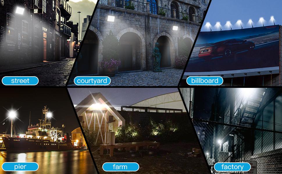 led flood light for backyard, street, outdoors