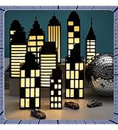 24Pcs Hero Party Favor Boxes Skyscraper City 3D Box with Lights Skyline Buildings Treat Boxes Sup...