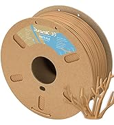 DURAMIC 3D Matte PLA Filament 1.75mm Wood, 1kg Cardboard Spool Matte Finish 3D Printer Filament P...