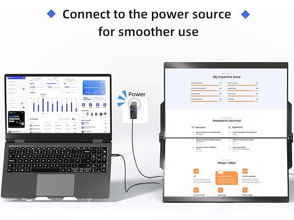 laptop screen extender monitor portable
