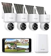 Mysight Security Cameras Outdoor Wireless, No Subscription, 4 Cam-Kit, 128G Local Storage HomeBas...