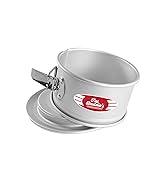 Fat Daddio&amp;#39;s Springform Pan Anodized Aluminum, 6 x 3 Inch, Silver