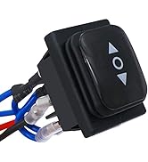 TWTADE Momentary Polarity Reverse Switch Waterproof DC 12V 10A Control Motor for Hoist, Crane, Li...