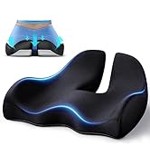 Benazcap X Large Memory Seat Cushion for Office Chair Ergonomic Cushions Pad Pillow for Pressure ...