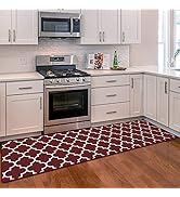 WISELIFE Kitchen Mat Cushioned Anti-Fatigue Kitchen Rug, 17.3"x 59" Waterproof Non-Slip Kitchen M...
