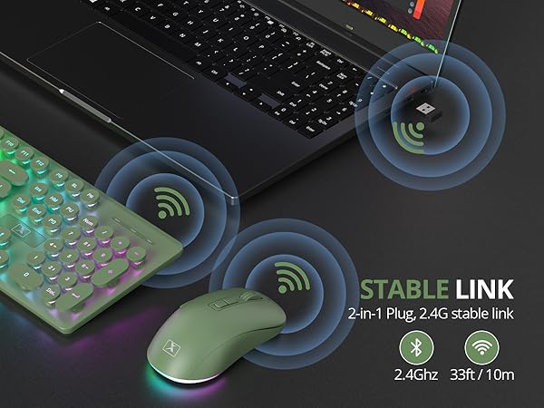 teclado y mouse inalámbrico