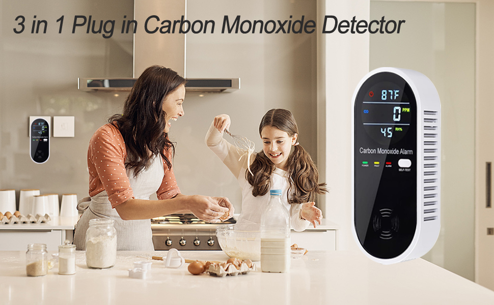 3 in 1 Carbon Monoxide Detectors