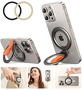 [2025 Unrivaled Stability] Magnetic Phone Grip Holder for MagSafe Ring Stand Holder Kickstand Com...