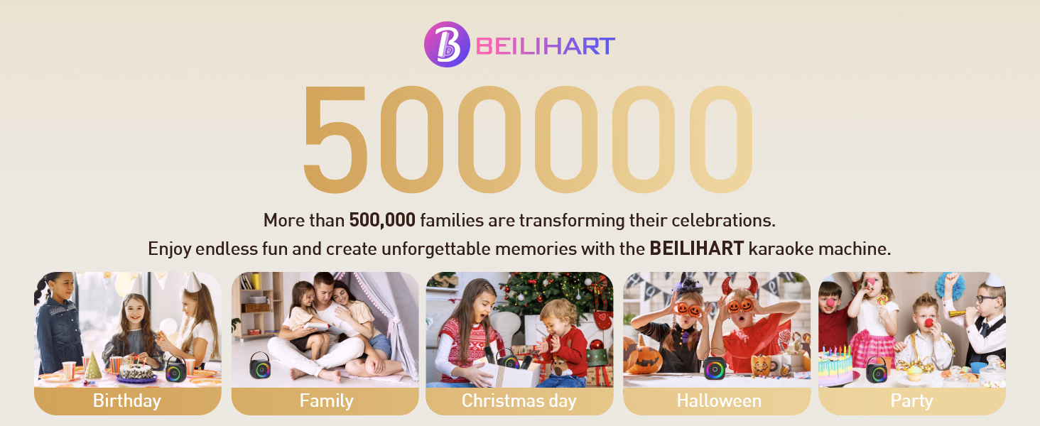 Karaoke machine for birthday parties, Christmas, Halloween and family gatherings