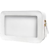LETGO Clear Makeup Bags, TSA Approved Toiletry Bag with Zipper, Clear Makeup Organizer Fit Carry-...