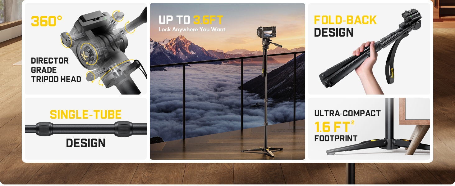 Fanttik DT10 PRO tripod