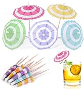 YINCL Drink Umbrellas Cocktail Picks - 125 Pcs Cocktail Umbrellas for Drinks, Mini Paper Umbrella...