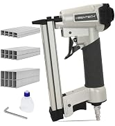 KEENTECH Pneumatic Staple Gun 22 Gauge, Air Upholstery Stapler with 3765pcs 3/8