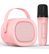 LENRUE Karaoke Machine for Kids with Wireless Microphone, 4 Magic Voices, Karaoke Toys for Girls ...
