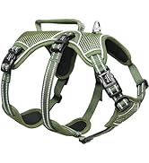 HEELE Dog Harness, Escape Proof Dog Harness, Release on Neck, No Pull Reflective Adjustable Vest ...