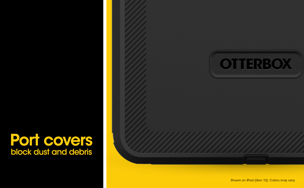 Defender series for iPad, OtterBox defender, protective iPad case, port cover, otterbox, defender