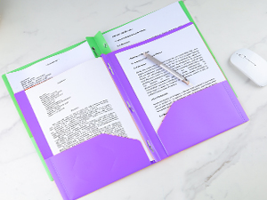 FUCDTEFC 2 Pocket Folder with Prong