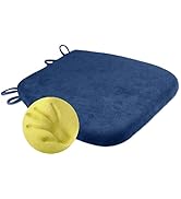 Sigmat Dining Chair Pad, 16.5 x 16 Inches U-Shape Memory Foam Kitchen Chair Cushion with Strips N...