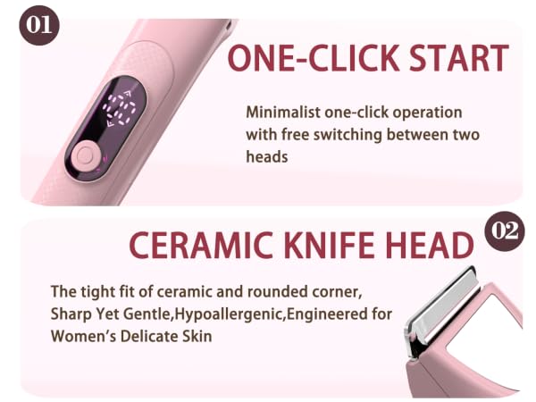 Bikini Trimmer for Women : 3-in-1 Painless Electric Shaver