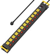 Heavy duty power strip surge protector