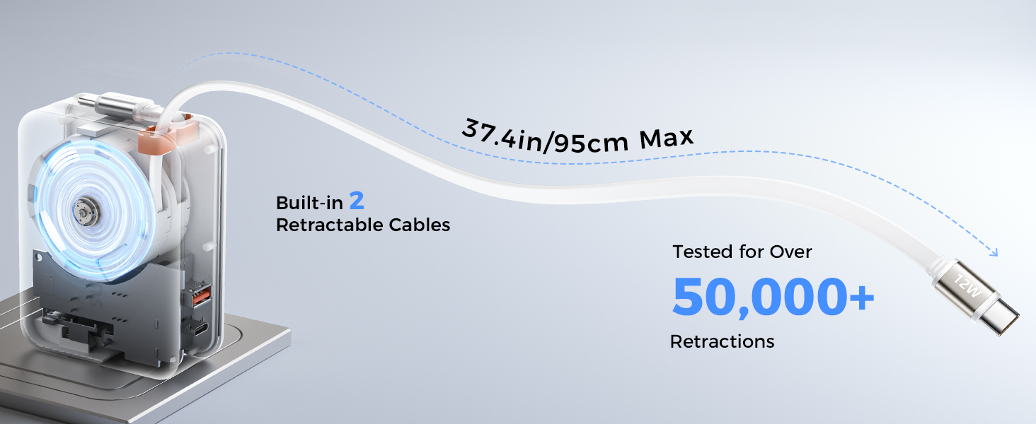 retractable usb c charger