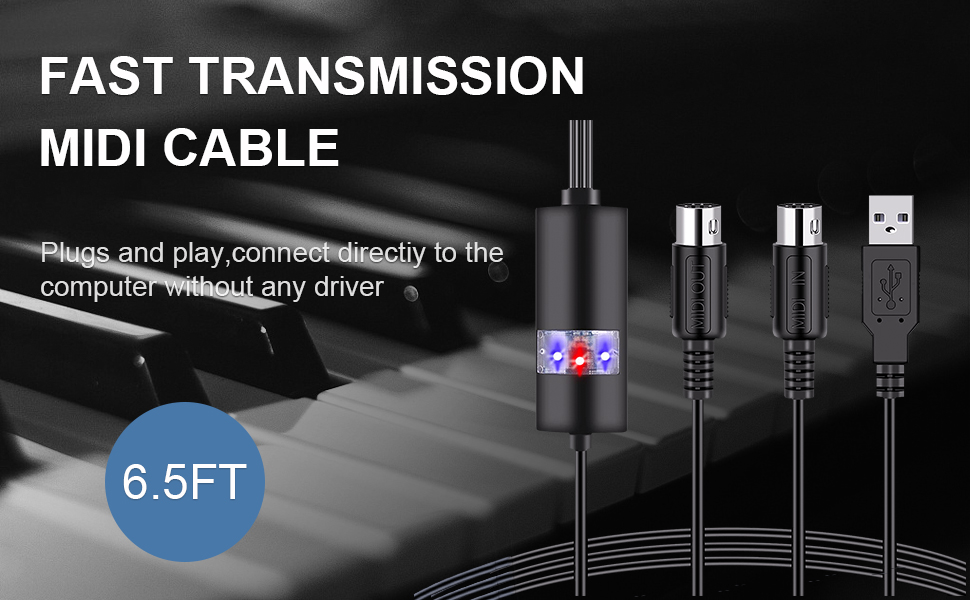 usb midi cable