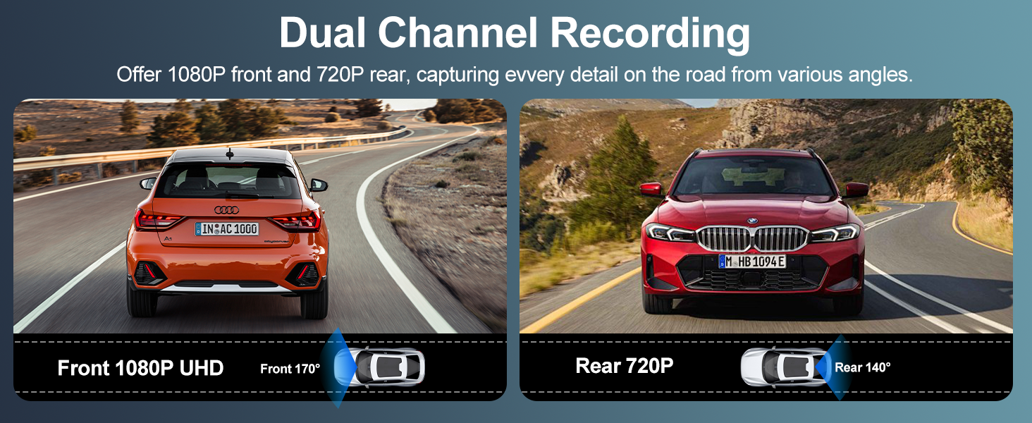 dash cam front and rear