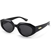 FEISEDY Small Rectangular Retro Sunglasses Women Men Polygonal Narrow Fashion Cute Eyewear B2754